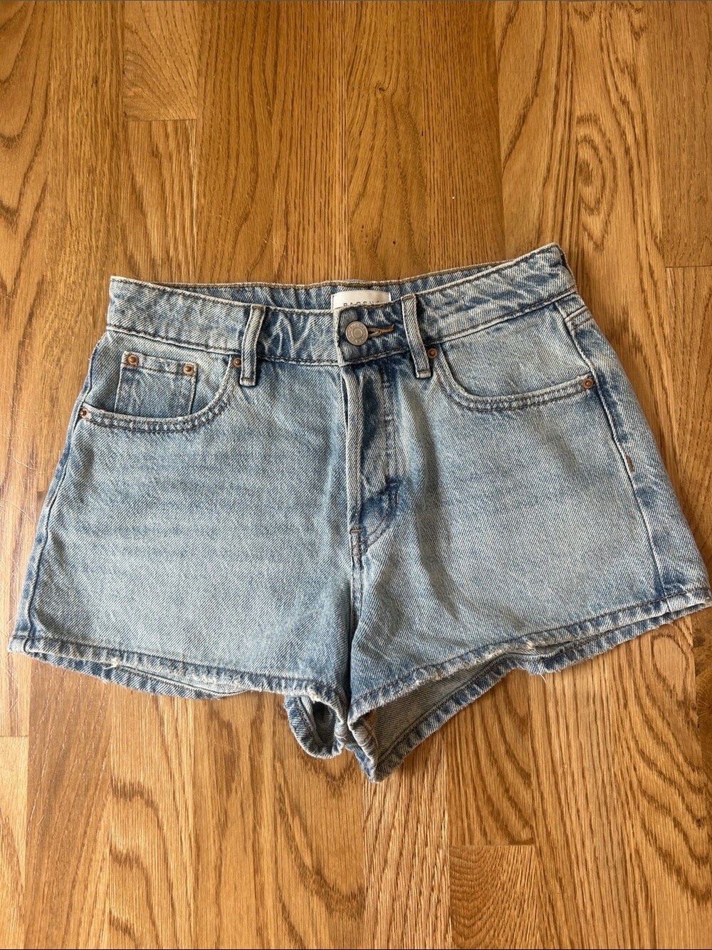 PacSun Women's Light Blue High-Rise Denim Shorts